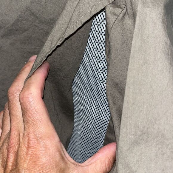 Bob Allen Cotton Shirt Brown Khaki Shotgun Shooting Hunting Vented Back Men’s XL - Picture 5 of 5